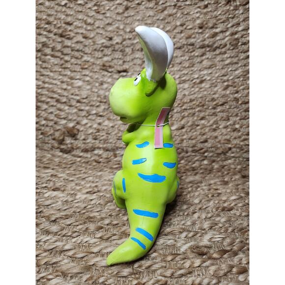 Funny Dinosaur With Bunny Ears Holding Rabbit Easter Egg Figurine Shelf Tabletop - Picture 4 of 5
